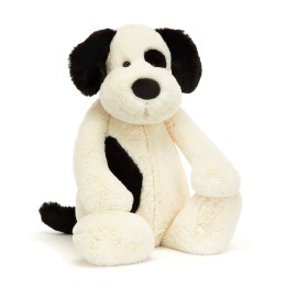 Jellycat - Bashful Black & Cream Puppy (BARB1BCP)