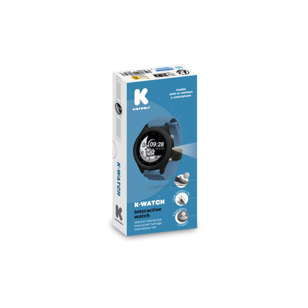 KIDYWOLF - Παιδικό ρολόι Smartwatch με οθόνη αφής & επαναφορτιζόμενη μπαταρία - blue (KDW-182747)
