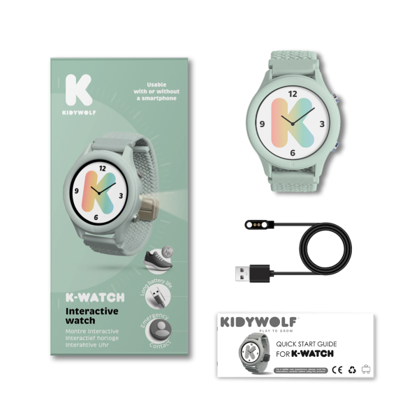 KIDYWOLF - Ρολόι Smartwatch με οθόνη αφής & επαναφορτιζόμενη μπαταρία - green (KDW-182754)