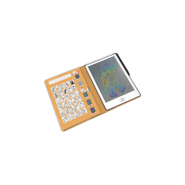 KIDYWOLF - Tablet ζωγραφικής με οθόνη LCD (30 κάρτες)- Animals (KDW181481)