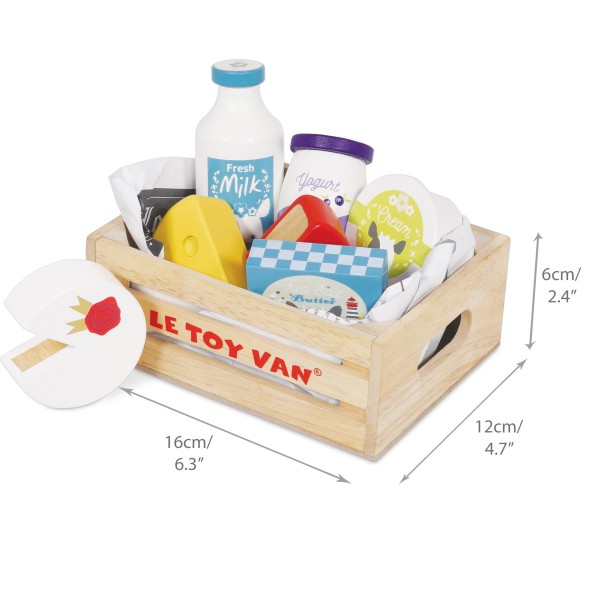 Le Toy Van - Ξύλινα Αυγά & Γαλακτοκομικά (TV185)