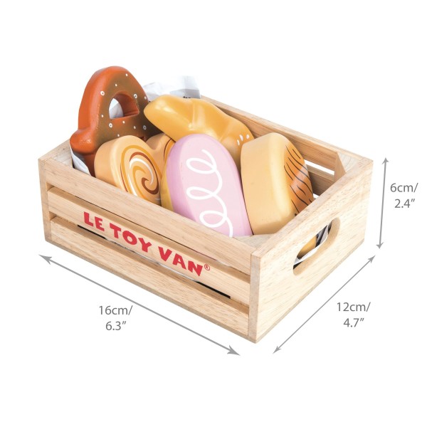 Le Toy Van - Ξύλινο Παιχνίδι Καφασάκι με Ψωμί και Κρουασάν (TV187)