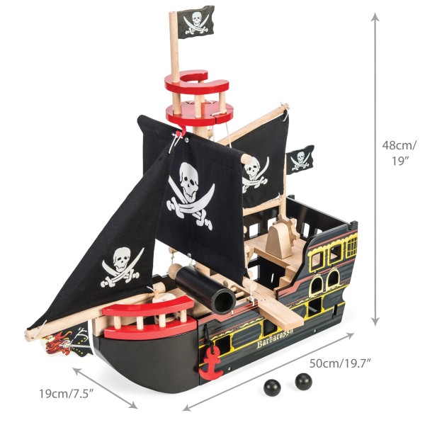 Le Toy Van - Ξύλινο Πειρατικό Καράβι ‘Barbarossa (TV246)