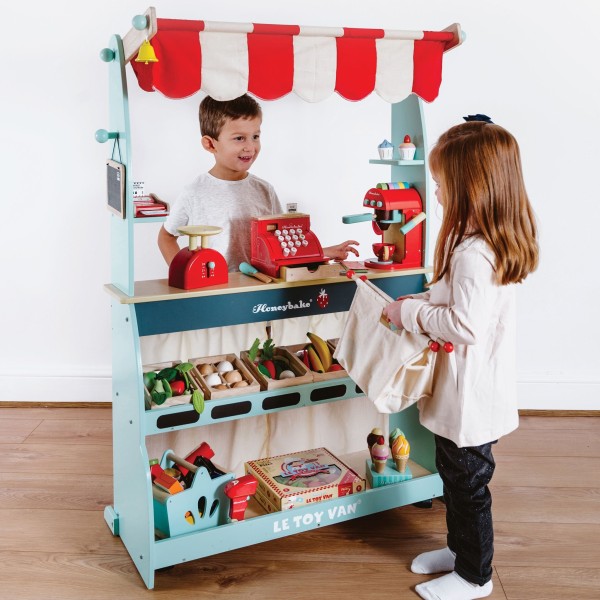Le Toy Van - Ξύλινο Παιχνίδι Ρόλων Supermarket-Cafe shop (TV317)