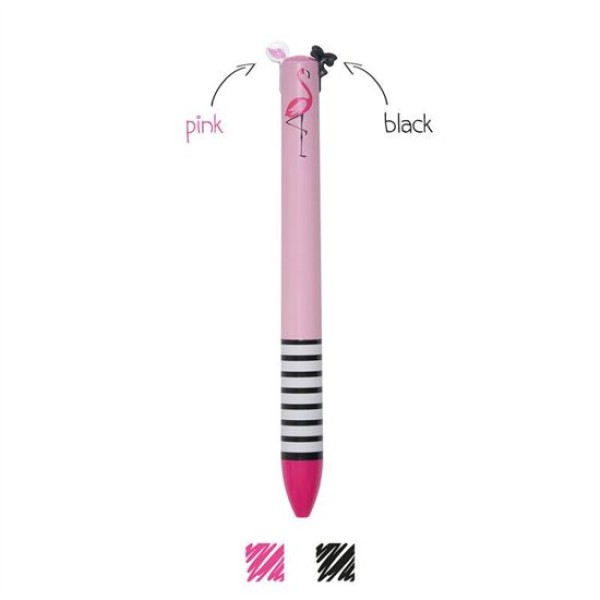 Legami - Στυλό 2 Χρωμάτων Click Clack Miss Flamingo (CLICK0016)