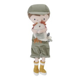 LITTLE DUTCH - Κούκλα αγρότης με κοτοπουλάκι Jim 35 εκ (LD4563)