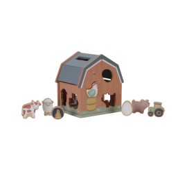 Little Dutch - Ξύλινο παιχνίδι ταξινόμησης σχημάτων Little Farm (LD7147)
