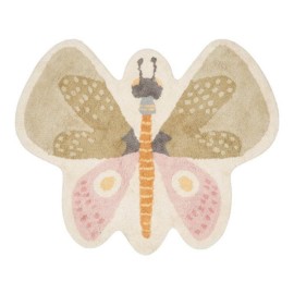 LITTLE DUTCH - Χαλί δωματίου Butterfly shape Mint/Pink 94X110 (LD-RU10311415)