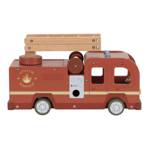 Little Dutch - Ξύλινο Πυροσβεστικό Όχημα με Αξεσουάρ (LD2536)