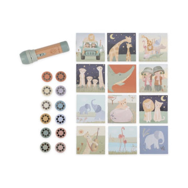 LITTLE DUTCH - Φακός προτζέκτορας Safari Friends (LD7490)