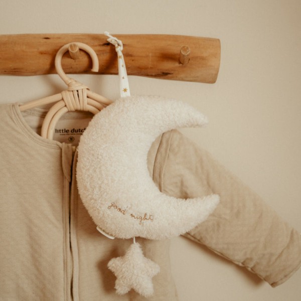 Little Dutch - Υφασμάτινο Μουσικό Φεγγαράκι Newborn Naturals (LD8449)