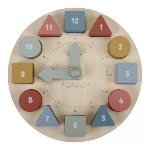 LITTLE DUTCH - Ξύλινο παζλ ρολόι (LD7063)