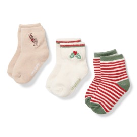LITTLE DUTCH - Σετ 3 ζευγάρια βρεφικές κάλτσες Christmas (LD-CL4330-22)