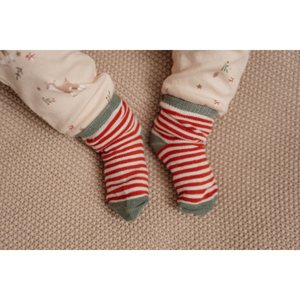 LITTLE DUTCH - Σετ 3 ζευγάρια βρεφικές κάλτσες Christmas (LD-CL4330-22)