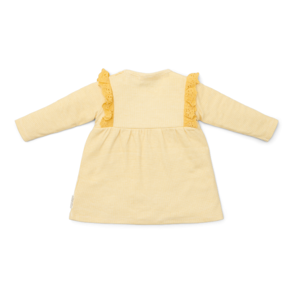 Little Dutch - Φορεματάκι Μακρυμάνικο Warm Yellow Check (LD2429501)