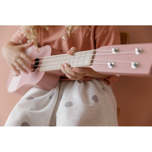 Little Dutch - Ξύλινη κιθάρα ροζ (LD7014)