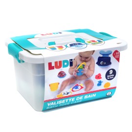 Ludi - Σετ παιχνιδιών μπάνιου σε βαλιτσάκι αποθήκευσης (40062)