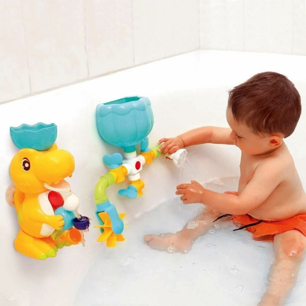 Ludi - Σετ παιχνιδιού μπάνιου - Κύκλωμα νερού 'Δεινόσαυρος' (40071)