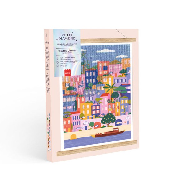 La Petit Epicerie - Κατασκευή με Διαμάντια Colorful Houses by Coralie Fau (LPE352007)
