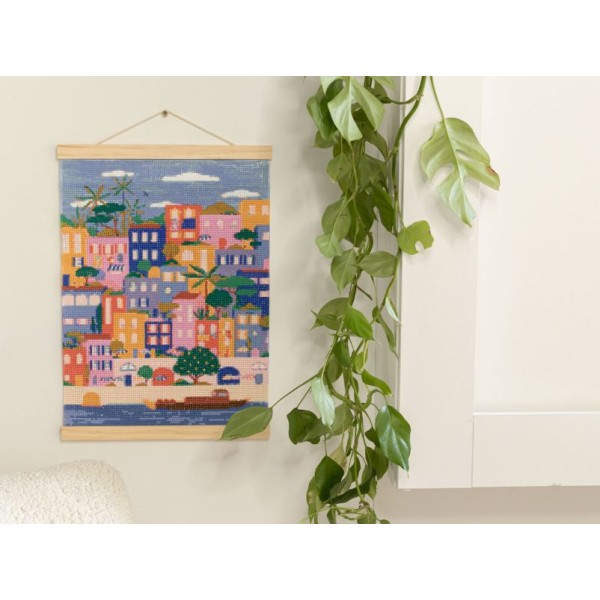 La Petit Epicerie - Κατασκευή με Διαμάντια Colorful Houses by Coralie Fau (LPE352007)