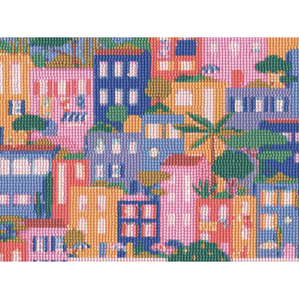 La Petit Epicerie - Κατασκευή με Διαμάντια Colorful Houses by Coralie Fau (LPE352007)
