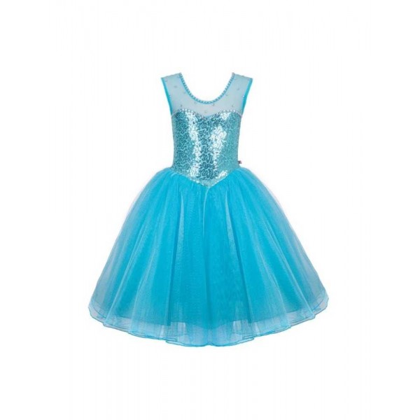 Little Gems - Στολή Party Dress Aqua Frozen Small (15532)