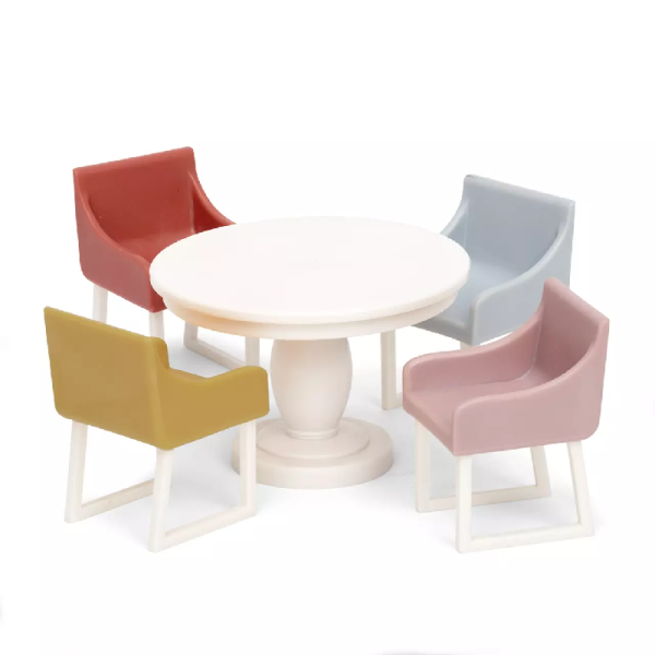 Lundby - Σετ τραπεζαρίας με πολύχρωμες καρέκλες (L603067)