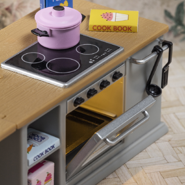 Lundby - Σετ ηλεκτρική κουζίνα και ψυγείο (L606055)