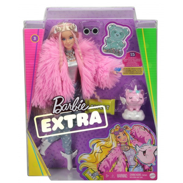 Barbie - Extra Fluffy Pink Jacket (GRN28)