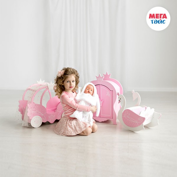 Mega Toys - Ντουλάπα Κορώνα Ροζ (71020)