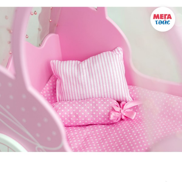 Mega Toys - Κρεβάτι Άμαξα Ροζ (71320)