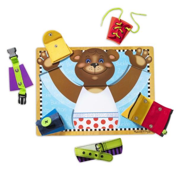 Melissa & doug - Παζλ Σφηνώματα Ντύσε τον Αρκούδο (ME3784)