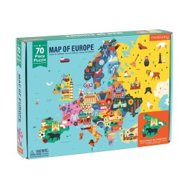 Mudpuppy - Παζλ Γεωγραφία Ευρώπης 70 κομματιών (ΒΕR-355194)
