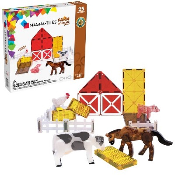 Magna Tiles - Μαγνητικό Παιχνίδι 25 κομματιών Farm (22125)