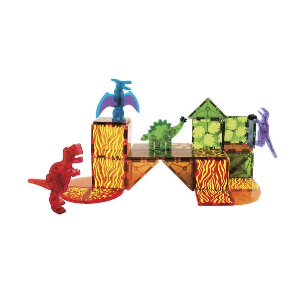 Magna Tiles - Μαγνητικό Παιχνίδι 40 κομματιών Dino World (22840)