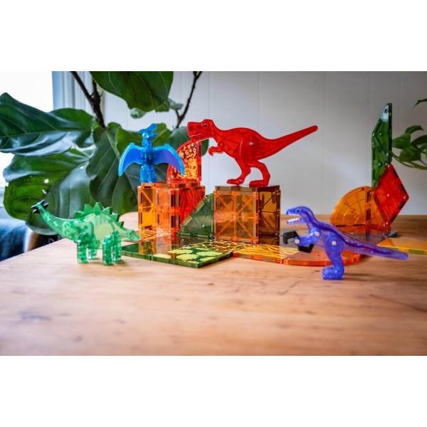 Magna Tiles - Μαγνητικό Παιχνίδι 40 κομματιών Dino World (22840)