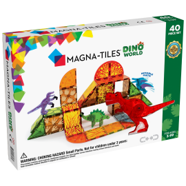 Magna Tiles - Μαγνητικό Παιχνίδι 40 κομματιών Dino World (22840)