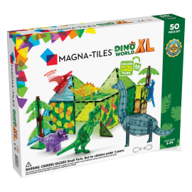 Magna Tiles - Μαγνητικό Παιχνίδι 50 κομματιών Dino World XL (22850)