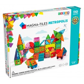 Magna Tiles - Μαγνητικό Παιχνίδι 110 κομματιών Metropolis (20110)