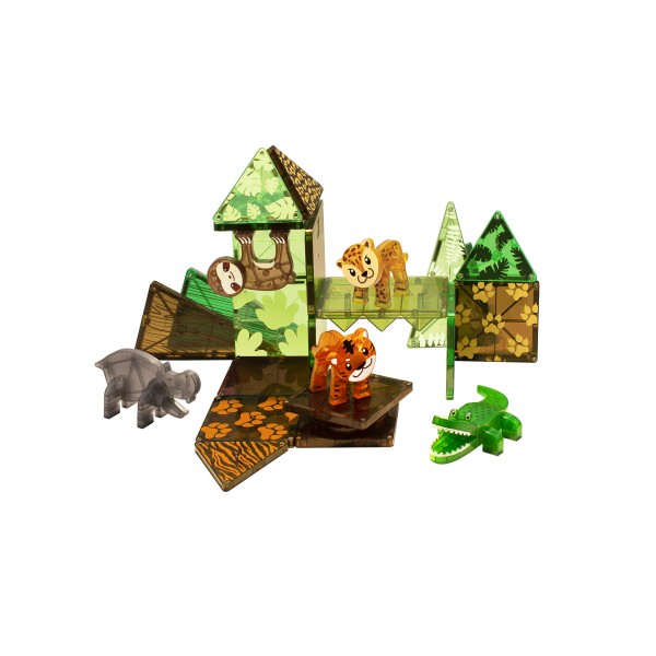 Magna Tiles - Μαγνητικό Παιχνίδι 25 κομματιών Jungle (21225)