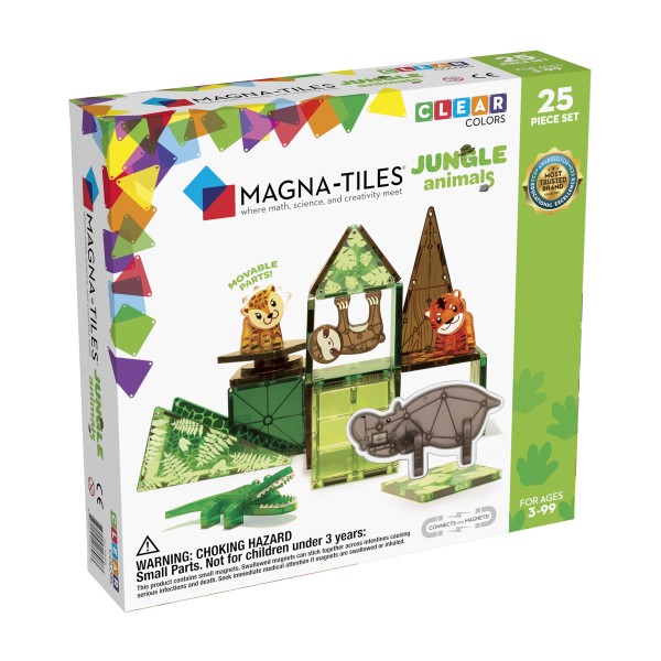 Magna Tiles - Μαγνητικό Παιχνίδι 25 κομματιών Jungle (21225)