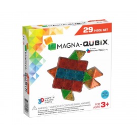 Magna Tiles - Μαγνητικό Παιχνίδι 29 κομματιών QuBix (18029)