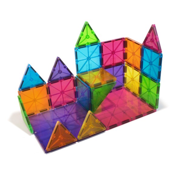 Magna Tiles - Μαγνητικό Παιχνίδι 32 κομματιών Clear Colors (02132)