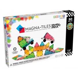 Magna Tiles - Μαγνητικό Παιχνίδι 50 κομματιών Grand Prix (15850)