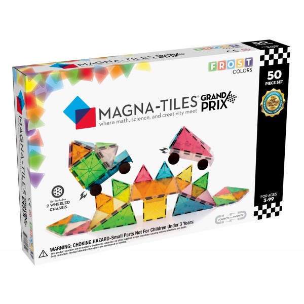 Magna Tiles - Μαγνητικό Παιχνίδι 50 κομματιών Grand Prix (15850)