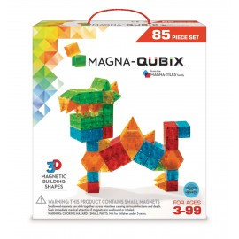 Magna Tiles - Μαγνητικό Παιχνίδι 85 κομματιών QuBix (19785)