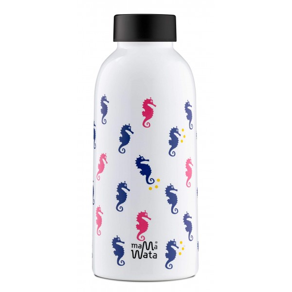 Mama Wata - Ανοξείδωτο μπουκάλι - θερμός Sea Horse (470ml) (ΜW4309)