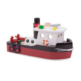 New Classic Toys - Ξύλινο Ρυμουλκό Πλοίο (10905)
