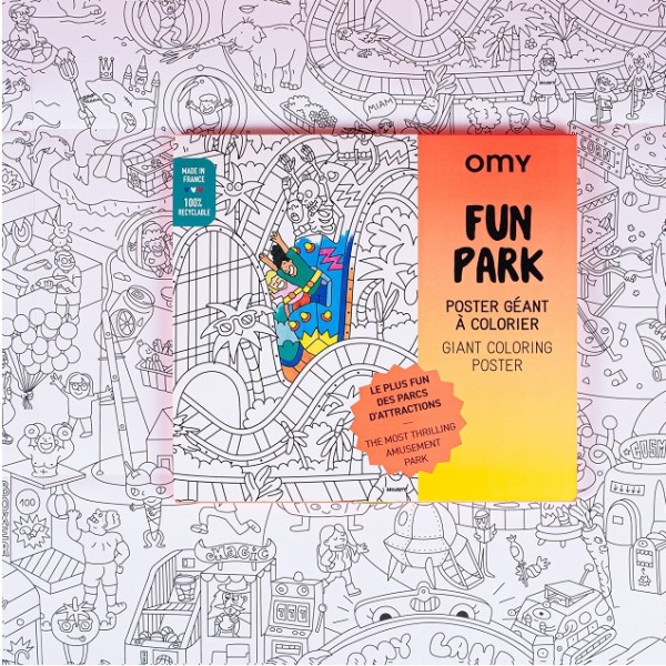 Omy - Αφίσα γίγας για ζωγραφική Fun Park (OMY-POS80)