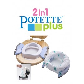 Potette plus - ΦΟΡΗΤΟ ΓΙΟΓΙΟ ΤΑΞΙΔΙΟΥ White- pink (5603)